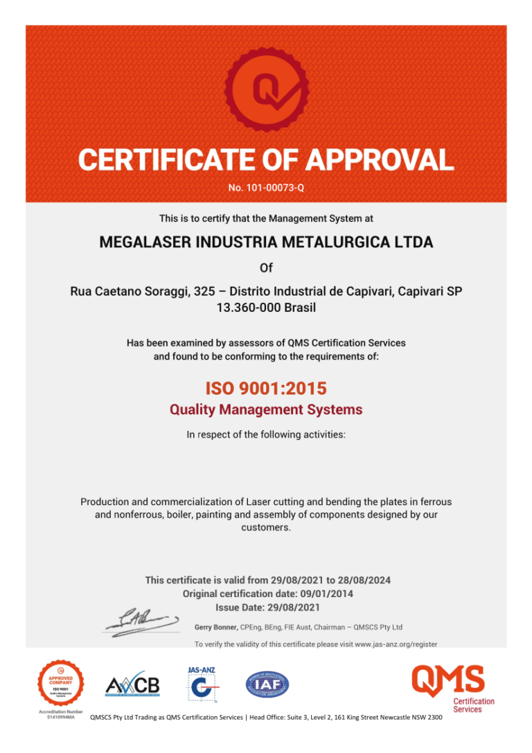 ISO9001_2015 2021 MEGALASER INDUSTRIA METALURGIC ing